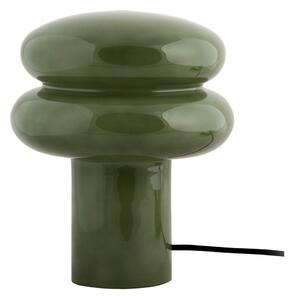 Lampada da tavolo verde in vetro (altezza totale 24 cm) Incesante – Leitmotiv
