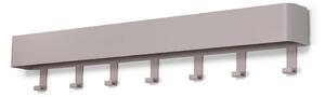 Appendiabiti da parete in metallo grigio-beige con mensola Dax Play - Spinder Design