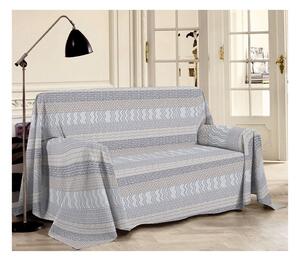 Coperta sul divano Piquet Azteco grigio
