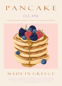 Illustrazione Pancakes Est 1951, Rikke Londager Boisen, (30 x 40 cm)