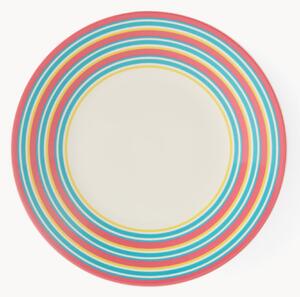Set di 4 piatti da colazione in Fine China Calypso Stripe