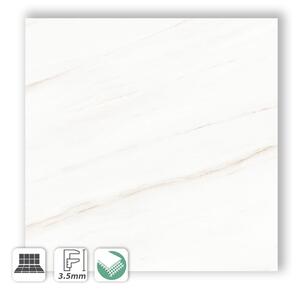 BIANCO LASA LUCIDO I NATURALI 100X100 - PIASTRELLA GRES SOTTILE EFFETTO MARMO BIANCO LUCIDO