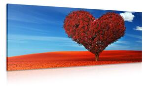 Quadro su tela – Albero stupendo a forma di cuore