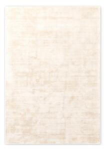 Tappeto avorio in viscosa tessuto a mano 80x150 cm Noemi – Vikosa