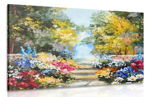 Stampa su tela – Pittura a olio di paesaggio