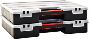 Scatole Assortimento 2 pz con Divisori 460x325x80mm in Plastica
