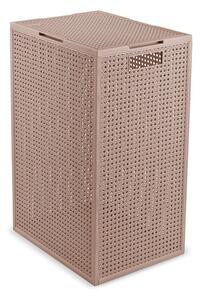 Cesta per il bucato rosa polveroso in plastica riciclata 60 l Kaya – Curver