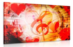 Quadro su tela – Amore per la musica