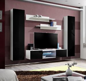 Soggiorno di design Mobile da soggiorno Credenza sospesa con caminetto Design moderno
