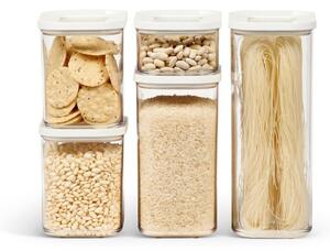 Vasetti per alimenti in set da 5 Modula White - Mepal