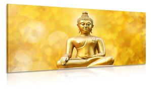Quadro su tela – Statua dorata di Buddha