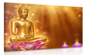 Quadro su tela – Buddha dorato