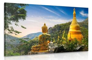Quadro su tela – Vista sul Buddha dorato