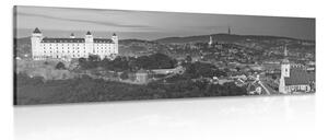Stampa su tela – Sera a Bratislava in bianco e nero