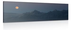 Quadro su tela – Luna piena sopra le montagne