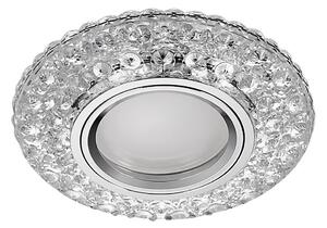 71095 - Plafoniera ELEGANT GLASS FIX 1xGU10/50W+LED/3W 4000K