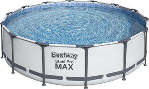 Bestway - Steel Pro MAX - Piscina con pompa filtro e accessori - 427x107 cm - Rotonda
