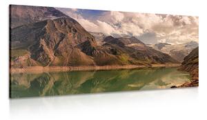 Quadro su tela – Lago tra le montagne