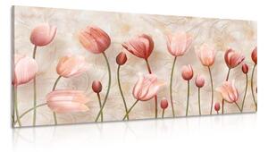 Stampa su tela – Tulipani rosa antico