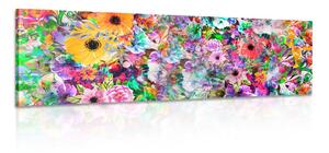 Stampa su tela – Fiori in versione multicolore