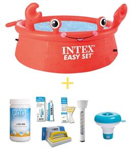 Piscina Intex Easy Set - 183 cm - Crab Edition - Include pacchetto di manutenzione WAYS