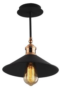 Plafoniera nera con paralume in metallo ø 24 cm Berceste – Opviq lights