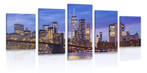Quadri 5 pezzi – Ponte di Brooklyn