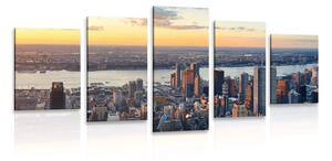 Quadri 5 pezzi – Panorama di New York