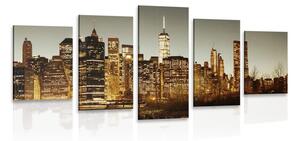 Quadri 5 pezzi – Centro di New York