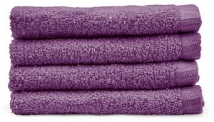 Set di asciugamani con asciugatura rapida viola in cotone 4 pz 30x30 cm Quick Dry – Catherine Lansfield