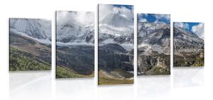 Quadri 5 pezzi – Maestoso paesaggio montano