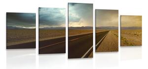 Quadri 5 pezzi – Strada nel deserto