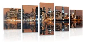 Quadri 5 pezzi – Città di Manhattan