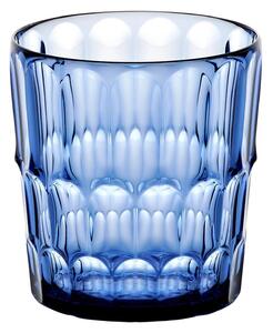 BICCHIERI Bassi VANITY 2 in Cristallo Acrilico Bio-based confezione da 6 pezzi diametro � 8,5xh 9,2 cm- 360 cc BPA FREE colore Blu Denim