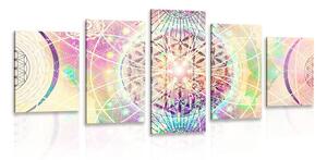 Quadri 5 pezzi – Mandala in un design interessante