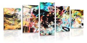 Quadri 5 pezzi – Arte di graffiti unica
