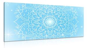 Stampa su tela – Fiore blu di Mandala