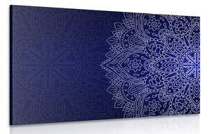 Quadro su tela – Ornamento blu scuro