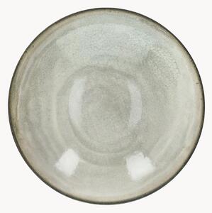 Set di 6 piatti fondi in porcellana Raku