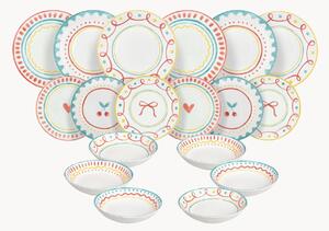 Servizio di piatti Madison Cherry Pop, 6 persone, set da 18