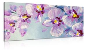 Quadro su tela – Fiori viola romantici