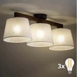 BRILAGI - Plafoniera LED LATTE 3xE27/15W/230V pino/bianco