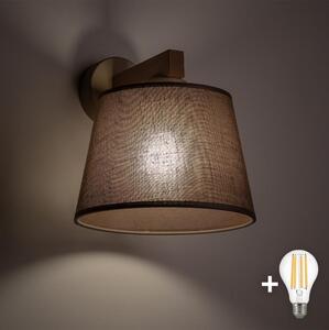 BRILAGI - Lampada da parete LED LATTE SABIA 1xE27/15W/230V pino/marrone