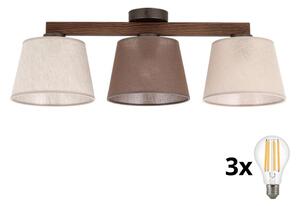 BRILAGI - Plafoniera LED LATTE SABIA 3xE27/15W/230V pino/misto