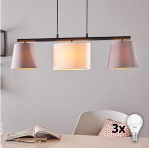 Eglo 55207 - Lampadario LED su cavo ALMEIDA 3xE14/25W/230V grigio