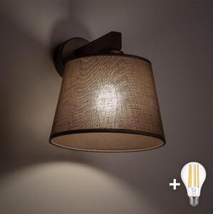 BRILAGI - Lampada da parete LED LATTE 1xE27/15W/230V pino/marrone