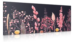 Quadro su tela – Variazione di erba in rosa