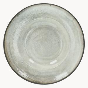 Set di 6 piatti fondi in porcellana Raku