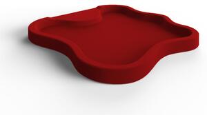 Piatto Doccia da Esterno Giardino in Polietilene HD Arkema Lake Dimensioni 107x103xh 9 cm superficie antisdrucciolo effetto pietra colore Ruby
