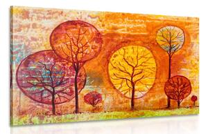Stampa su tela – Alberi nei colori dell'autunno